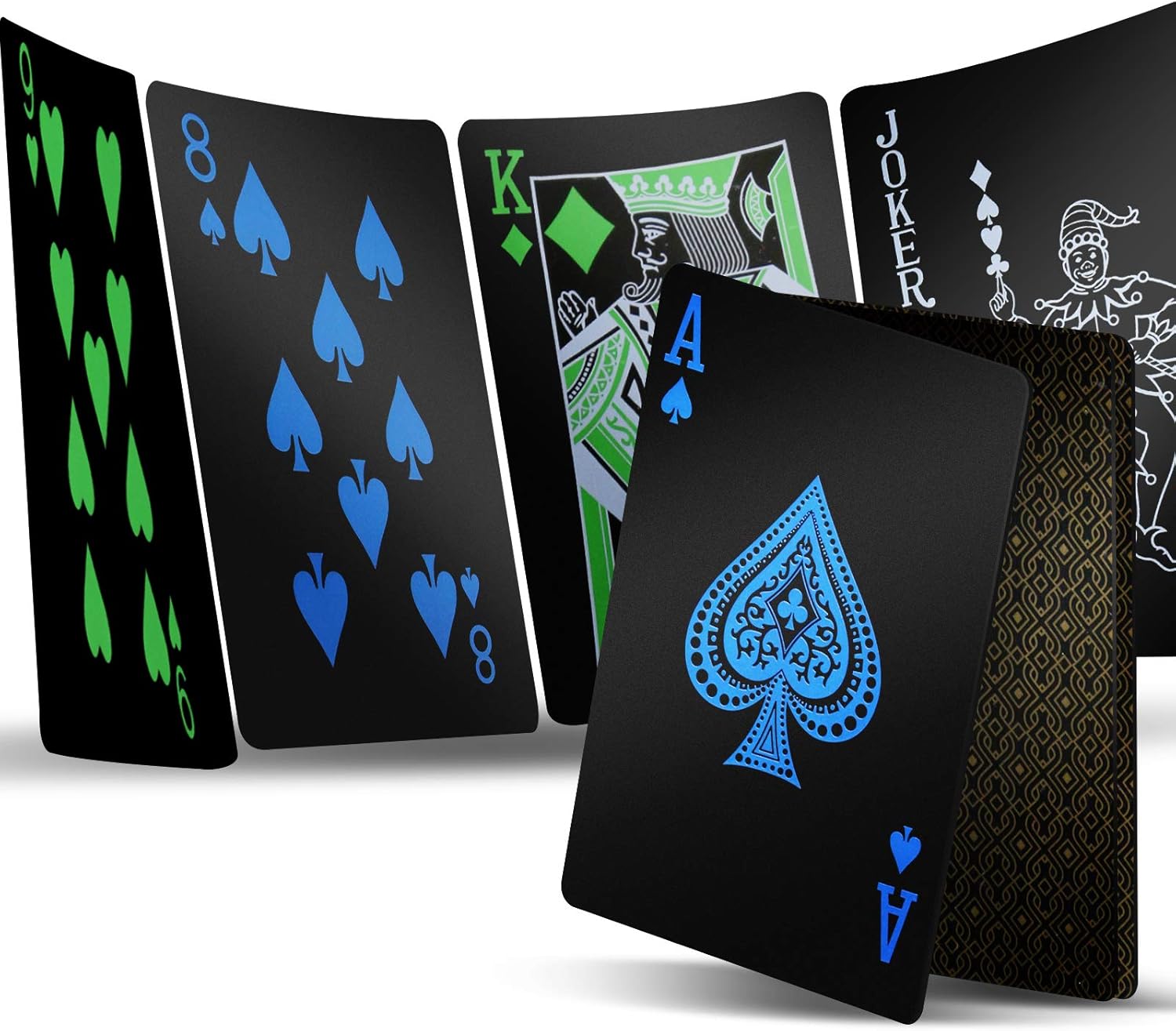 2 Decks Plastic Playing Cards, Premium Plastic Waterproof