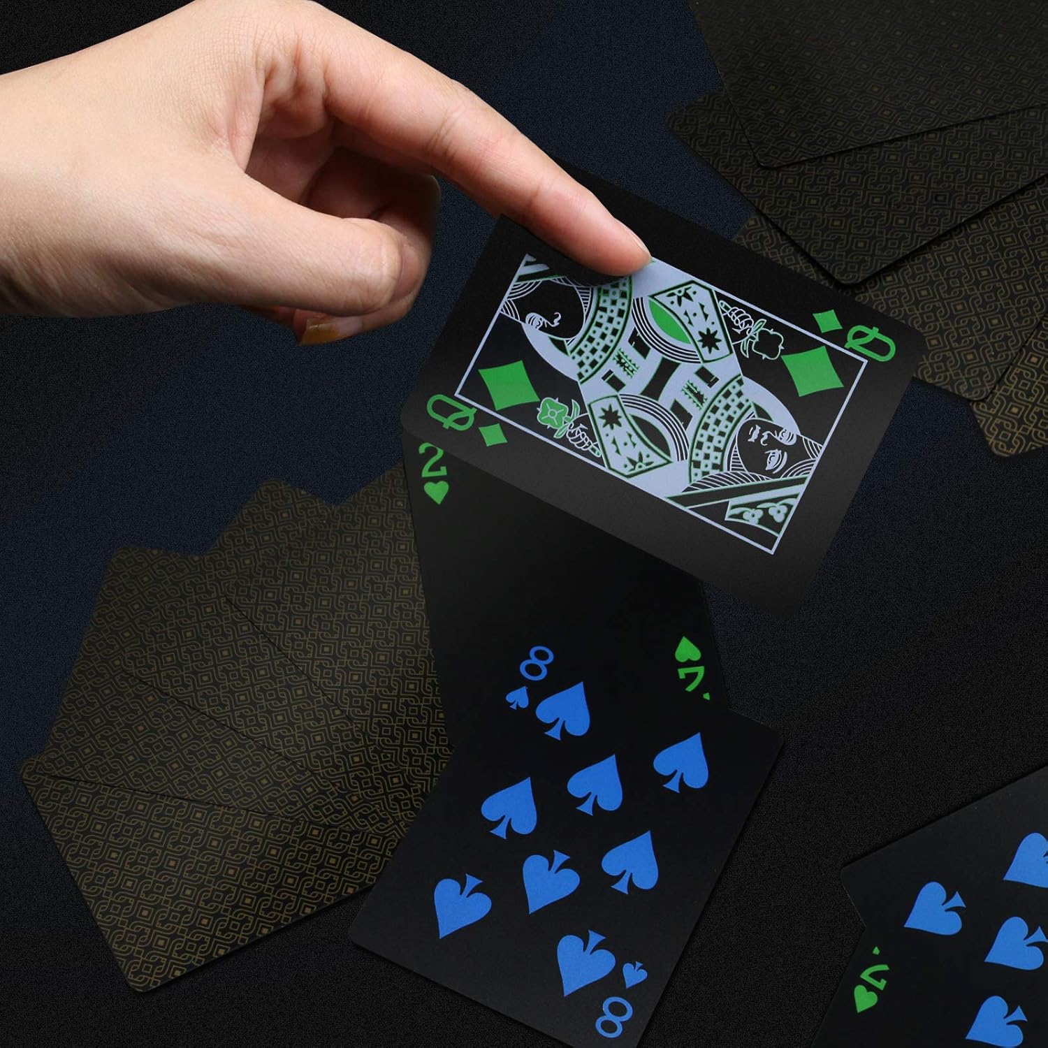 2 Decks Plastic Playing Cards, Premium Plastic Waterproof