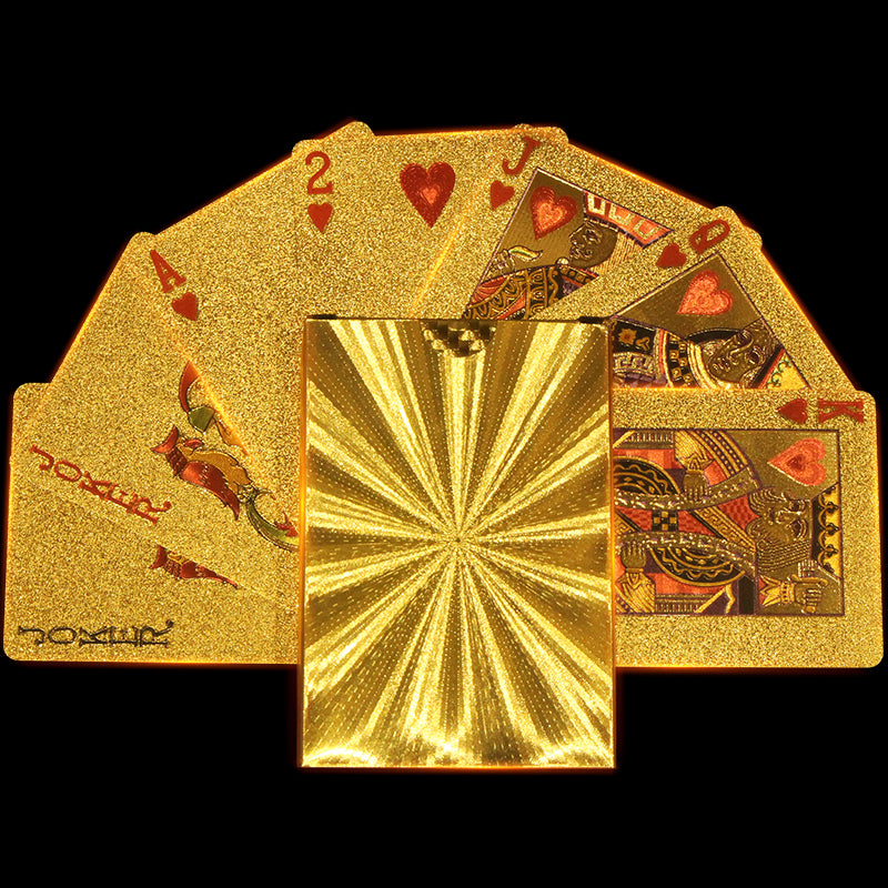 Gold Cards – Glittery Gold Plating Durable cards